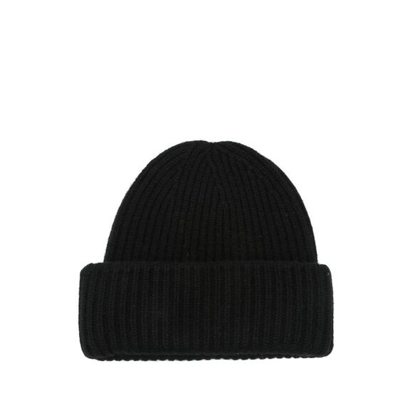 Soft Goat Women Cashmere Ribbed Beanie - Picture 1 of 2